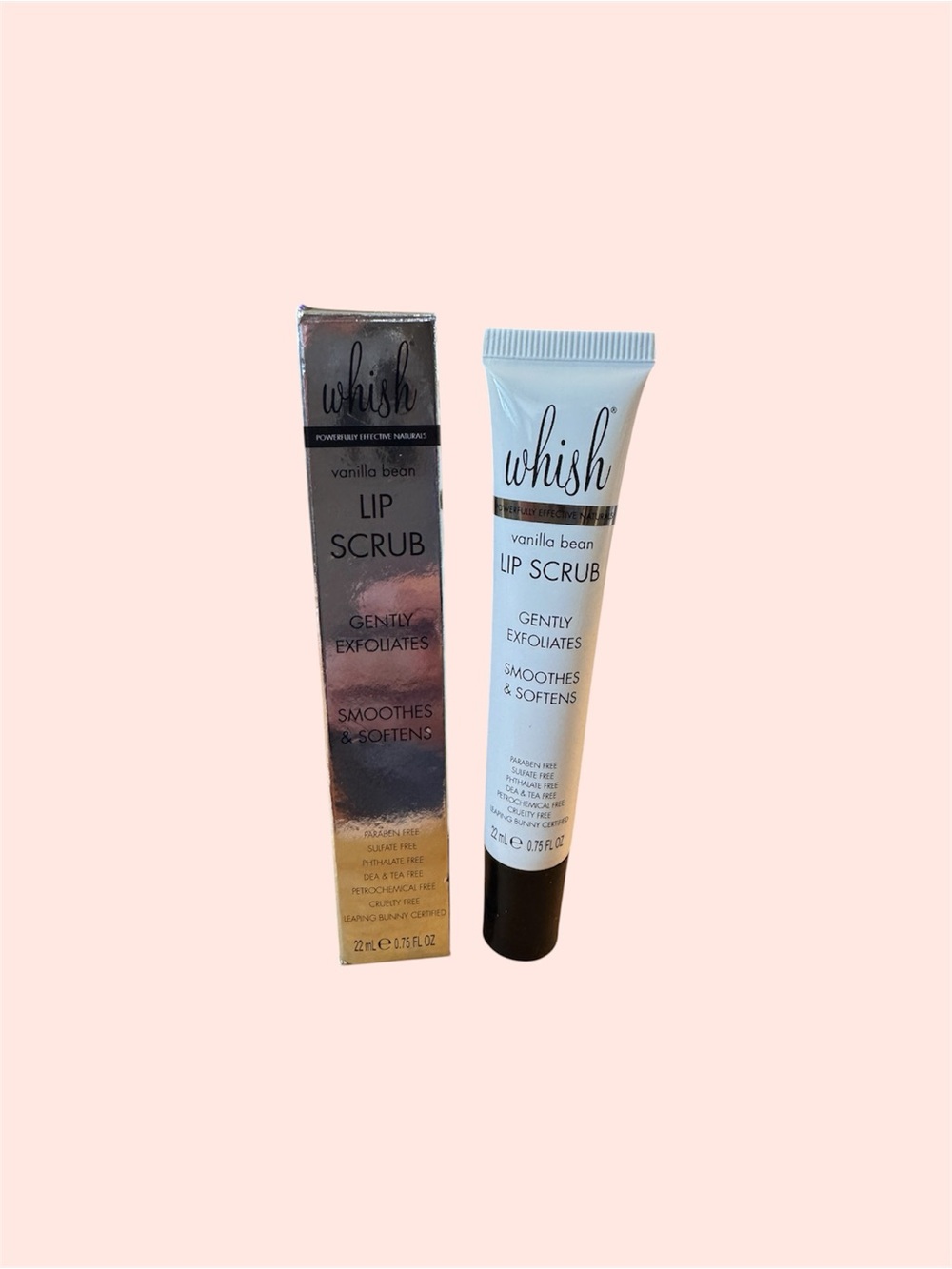 Whish Vanilla Bean Lip Scrub 0.75 oz New in Box Exfoliating Lip Treatment